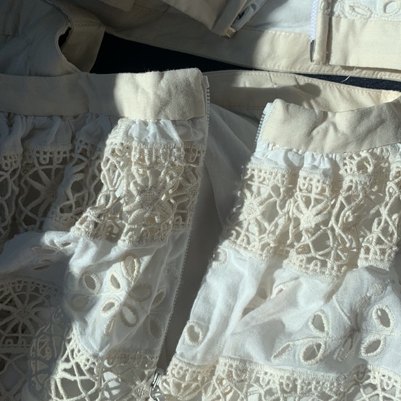 Zimmermann Dress Aliane Cutout Broderie Anglaise Lace Cotton Mini Ivory - Picture 8 of 13